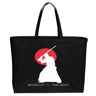 Otoya Yamaguchi Never Let Evil Take Root Cotton Canvas Jumbo Tote