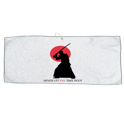 Otoya Yamaguchi Never Let Evil Take Root Large Microfiber Waffle Golf Towel