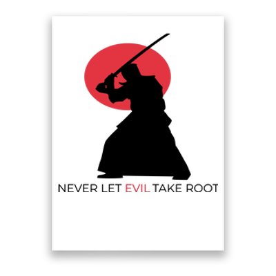 Otoya Yamaguchi Never Let Evil Take Root Poster