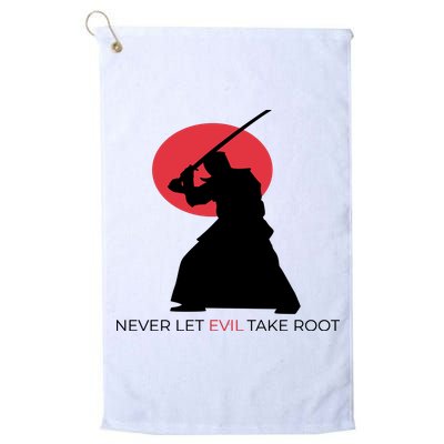 Otoya Yamaguchi Never Let Evil Take Root Golf Towel
