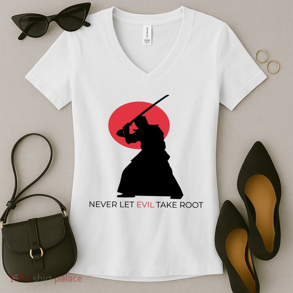Otoya Yamaguchi Never Let Evil Take Root Women's V-Neck T-Shirt
