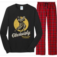 Obviously YouRe Not A Golfer Funny Dude Retro Long Sleeve Pajama Set