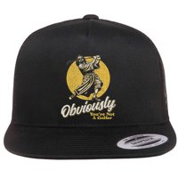 Obviously YouRe Not A Golfer Funny Dude Retro Flat Bill Trucker Hat