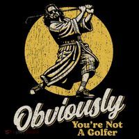 Obviously YouRe Not A Golfer Funny Dude Retro Youth Performance Sprint T-Shirt