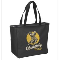 Obviously YouRe Not A Golfer Funny Dude Retro Zip Tote Bag
