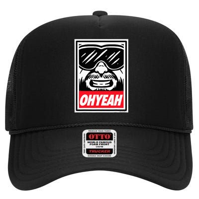 Oh Yeah High Crown Mesh Back Trucker Hat