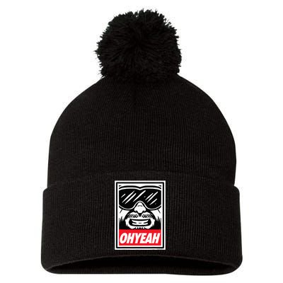 Oh Yeah Pom Pom 12in Knit Beanie