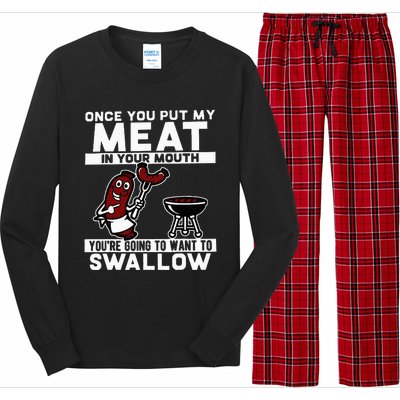 Once You Put My Meat In Your Mouth Long Sleeve Pajama Set