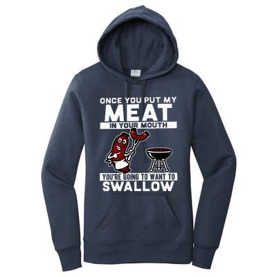 Once You Put My Meat In Your Mouth Women's Pullover Hoodie