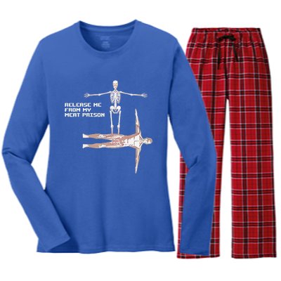 Once You Put My Meat In Your Mouth You're Going To Want To Women's Long Sleeve Flannel Pajama Set 