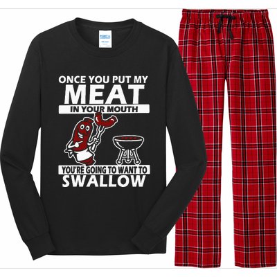 Once You Put My Meat In Your Mouth Long Sleeve Pajama Set