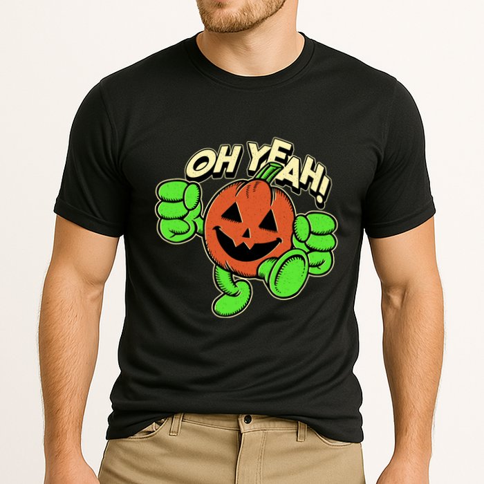 Oh Yeah! Pumpkin Man Cooling Performance Crew T-Shirt