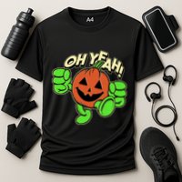 Oh Yeah! Pumpkin Man Cooling Performance Crew T-Shirt