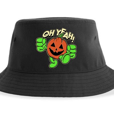 Oh Yeah! Pumpkin Man Sustainable Bucket Hat