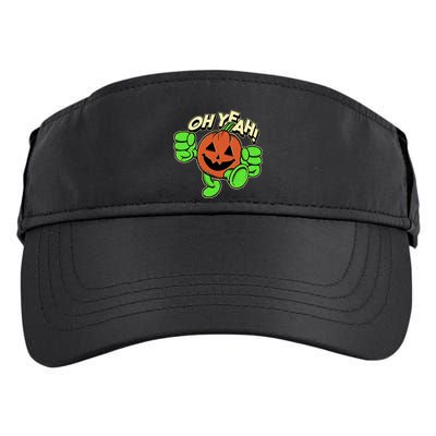Oh Yeah! Pumpkin Man Adult Drive Performance Visor
