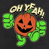 Oh Yeah! Pumpkin Man 11oz C Handle Ceramic Mug