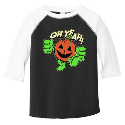 Oh Yeah! Pumpkin Man Toddler Fine Jersey T-Shirt