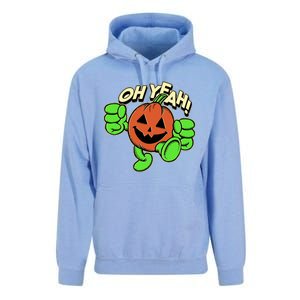 Oh Yeah! Pumpkin Man Unisex Surf Hoodie