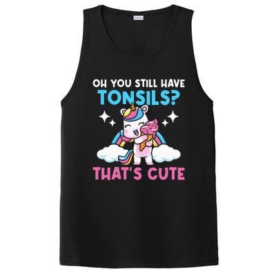 Oh You Still Have Tonsils Unicorn Tonsillectomy Survivor PosiCharge Competitor Tank