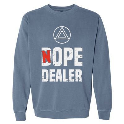 One Year Sober Anniversary Alcoholics Anonymous Aa Sponsor Garment-Dyed Sweatshirt