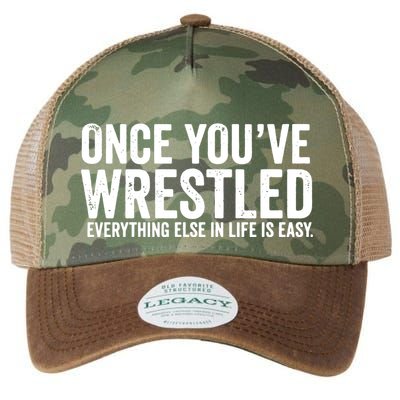 Once You Wrestle Legacy Tie Dye Trucker Hat