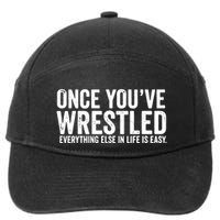 Once You Wrestle 7-Panel Snapback Hat