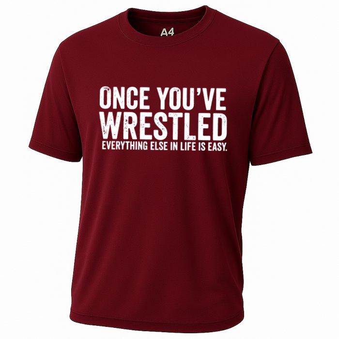 Once You Wrestle Cooling Performance Crew T-Shirt