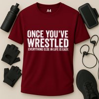 Once You Wrestle Cooling Performance Crew T-Shirt