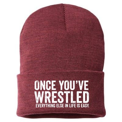 Once You Wrestle Sustainable Knit Beanie