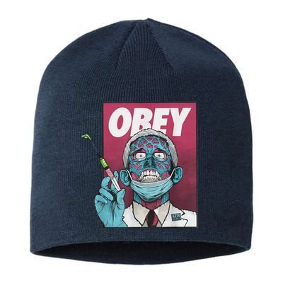 Obey Zombie Fauci Fauci Ouchie Political Tee Shirt Sustainable Beanie