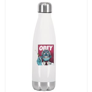 Obey Zombie Fauci Fauci Ouchie Political Tee Shirt Stainless Steel Insulated Water Bottle