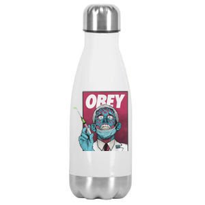 Obey Zombie Fauci Fauci Ouchie Political Tee Shirt Stainless Steel Insulated Water Bottle