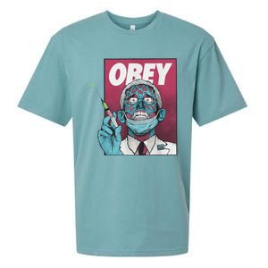 Obey Zombie Fauci Fauci Ouchie Political Sueded Cloud Jersey T-Shirt