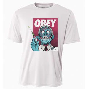 Obey Zombie Fauci Fauci Ouchie Political Cooling Performance Crew T-Shirt