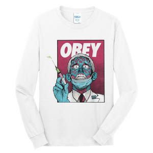 Obey Zombie Fauci Fauci Ouchie Political Tall Long Sleeve T-Shirt