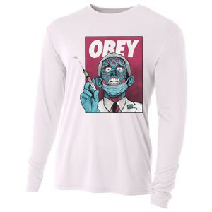 Obey Zombie Fauci Fauci Ouchie Political Cooling Performance Long Sleeve Crew