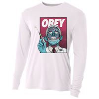 Obey Zombie Fauci Fauci Ouchie Political Cooling Performance Long Sleeve Crew