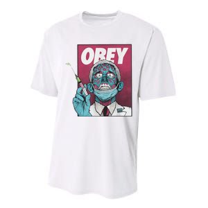 Obey Zombie Fauci Fauci Ouchie Political Performance Sprint T-Shirt