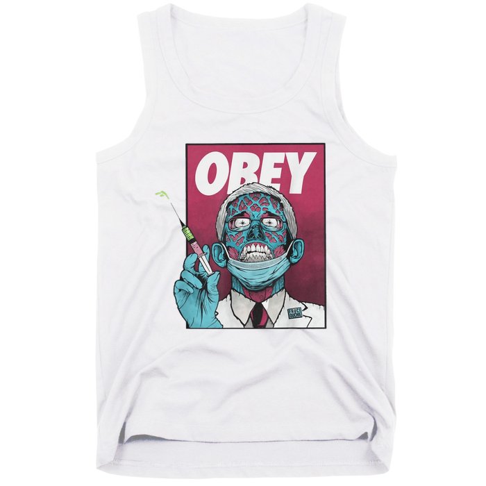 Obey Zombie Fauci Fauci Ouchie Political Tank Top