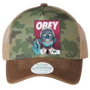 Obey Zombie Fauci Fauci Ouchie Political Legacy Tie Dye Trucker Hat