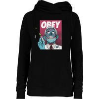 Obey Zombie Fauci Fauci Ouchie Political Womens Funnel Neck Pullover Hood