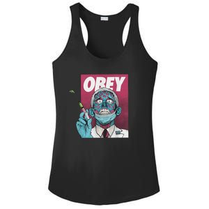 Obey Zombie Fauci Fauci Ouchie Political Ladies PosiCharge Competitor Racerback Tank