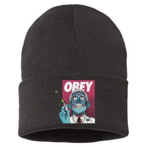 Obey Zombie Fauci Fauci Ouchie Political Sustainable Knit Beanie