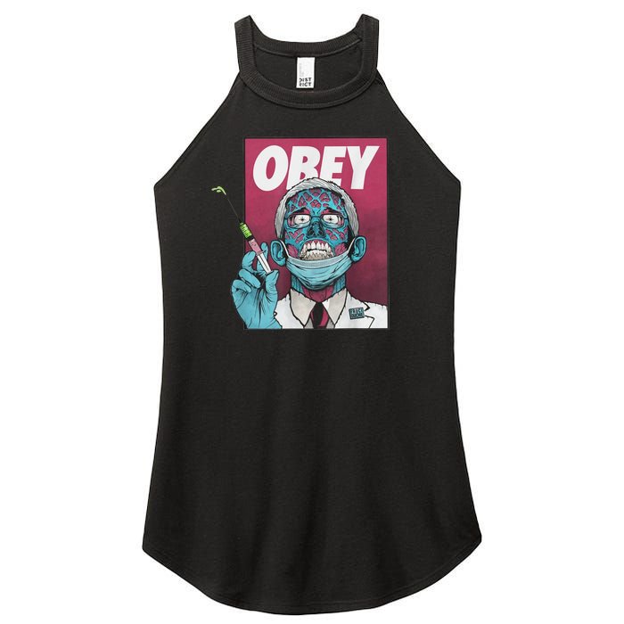 Obey Zombie Fauci Fauci Ouchie Political Women's Perfect Tri Rocker Tank