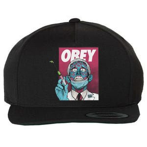 Obey Zombie Fauci Fauci Ouchie Political Wool Snapback Cap