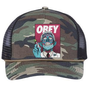 Obey Zombie Fauci Fauci Ouchie Political Retro Rope Trucker Hat Cap