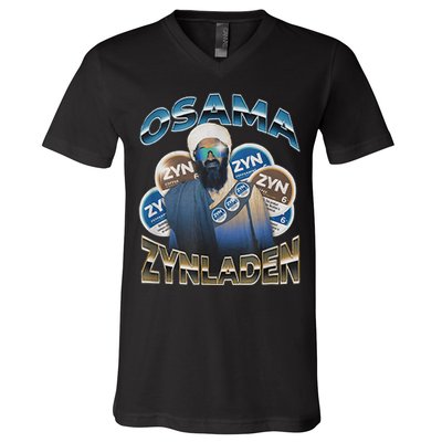 Osama Zynladen Funny Darty College Designs V-Neck T-Shirt