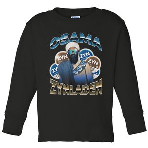 Osama Zynladen Funny Darty College Designs Toddler Long Sleeve Shirt