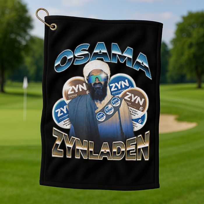 Osama Zynladen Funny Darty College Designs Golf Towel