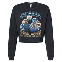Osama Zynladen Funny Darty College Designs Cropped Pullover Crew
